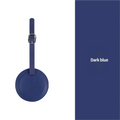 Stylish Round Luggage Tag for Air Travel - Durable Scratch-Resistant Build, Secure Buckle & Removable Contact Card