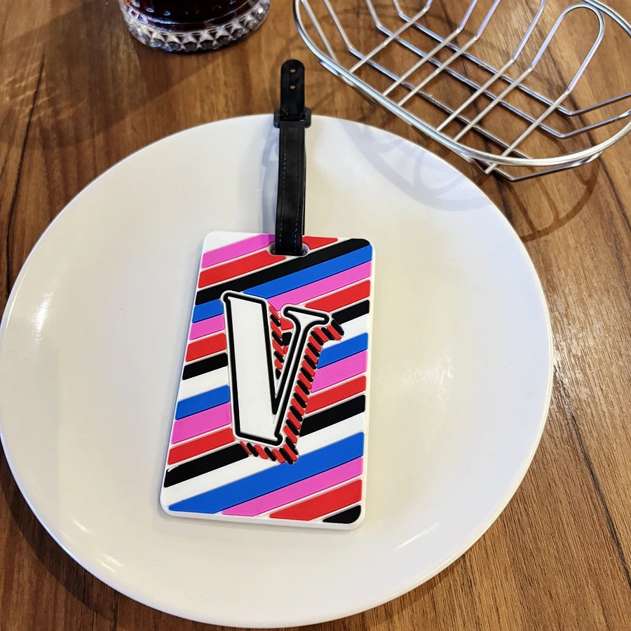 1 piece of capital letter luggage tag, station airport check-in luggage, anti loss identification tag, necessary luggage hanging