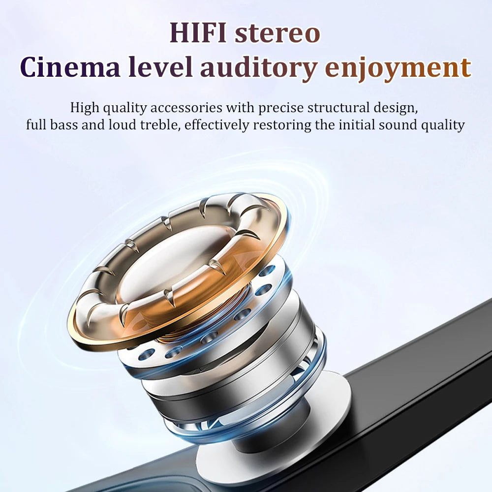 SK18 Heavy Bass Earphones TWS Wireless Bluetooth Headset With Mic Smart Touch Headphones Invisible Mini Noise Reduction Earbuds