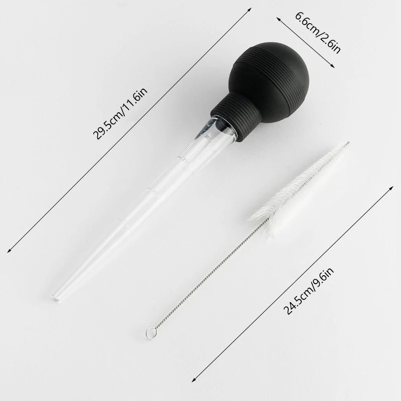 Cooking Kitchen Chicken Turkey Poultry BBQ Food Flavour Baster Syringe Tube Pump Cooking Turkey Meat BBQ Food Accessories