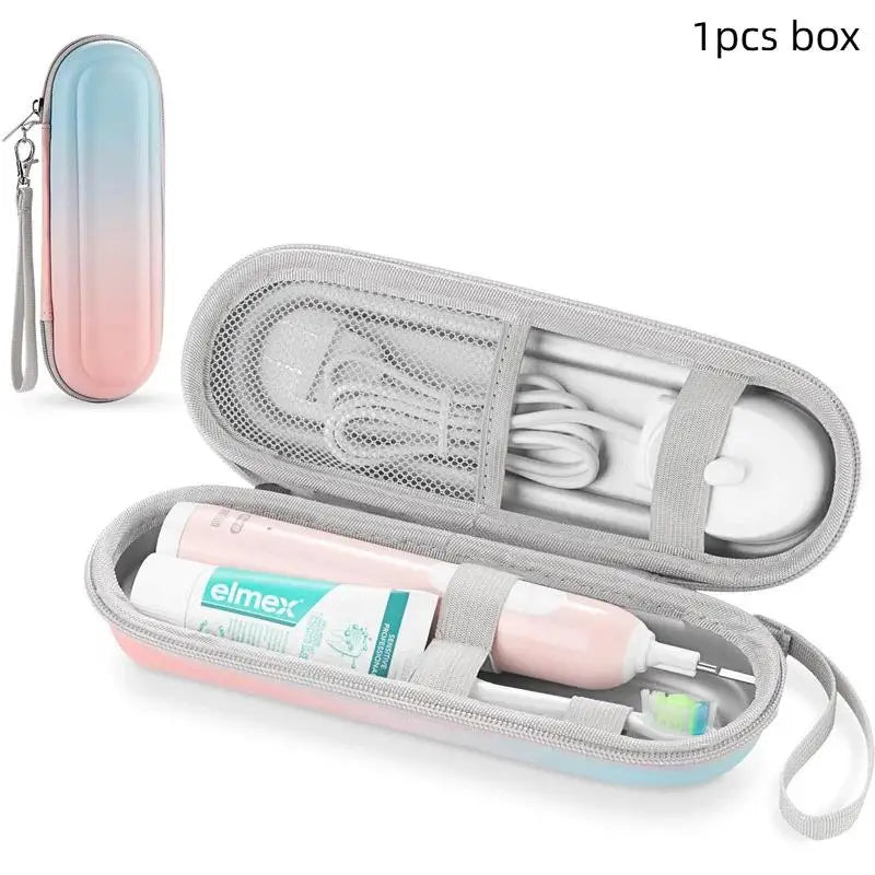 Electric Toothbrush Case Waterproof Travel Storage Bag EVA With Mesh Pocket Cover Protection