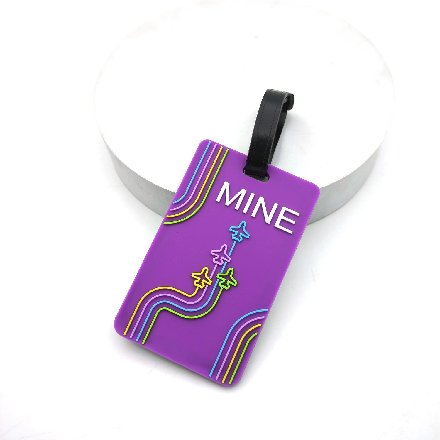 1PCS Creative Aircraft Baggage Tag Cute Travel Accessories Luggage Tag Silica Gel Suitcase ID Addres Holder Boarding Tag