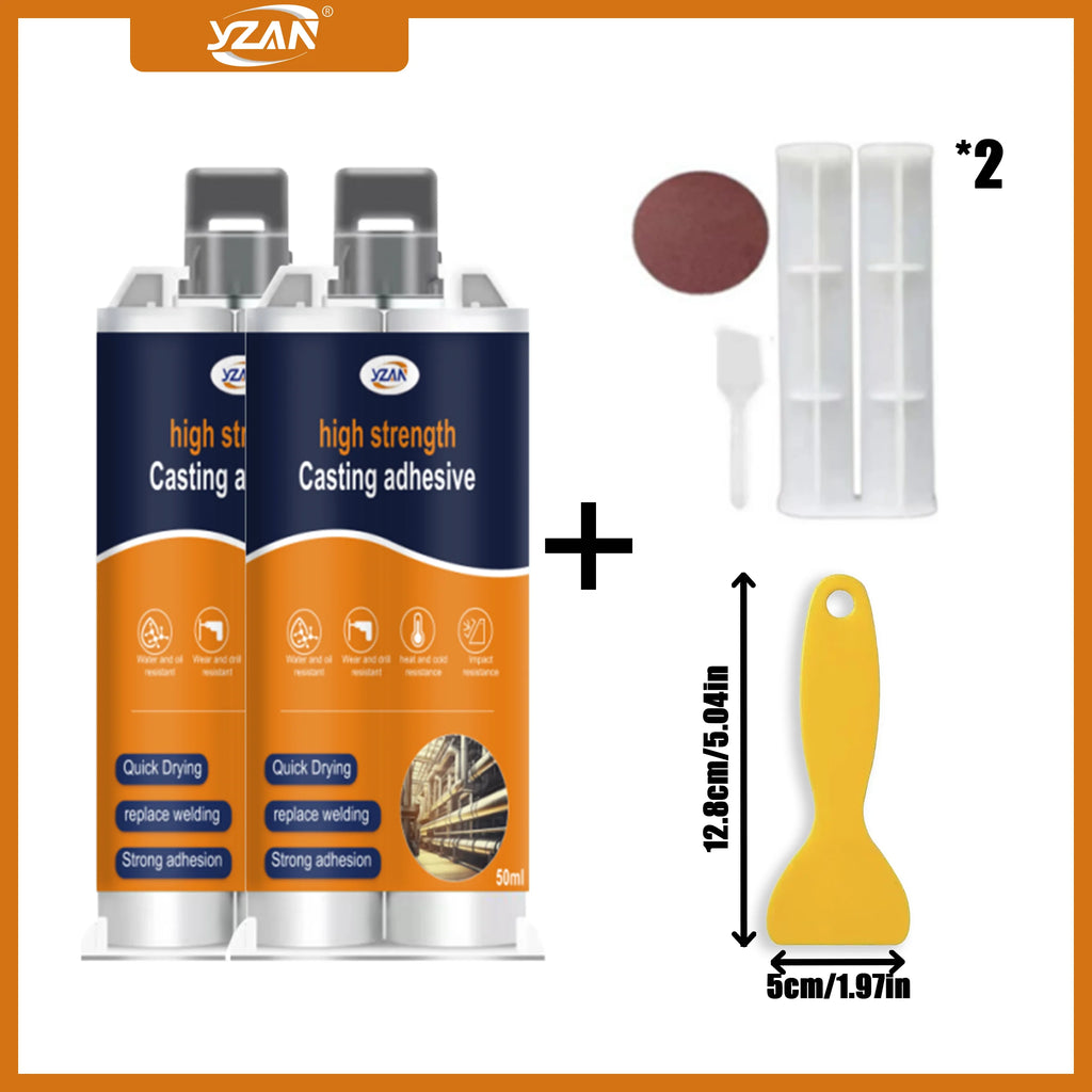 LOOLIFL new metal A B super glue, casting adhesive, plastic welding adhesive, waterproof sealant, epoxy resin adhesive, send glue injection tool, factory direct sales