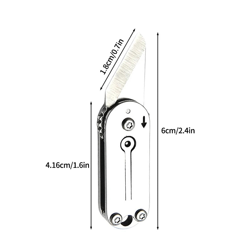 Mini D2 Steel Folding Pocket Knife Outdoor Self-defensee Folding Knifes Keychain Multitool Pocket Keyknife Camping Equipment