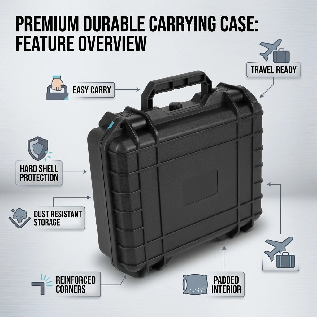 Waterproof Safety Protection Box Lnstrument And Equipment Storage Box Shockproof Plastic Portable Moisture-Proof Sealed Box.