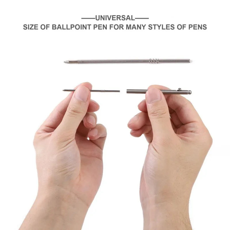 Pure Titanium Mini Bolt Pen EDC Portable Keychain Pen Travel Metal Ballpoint Pen