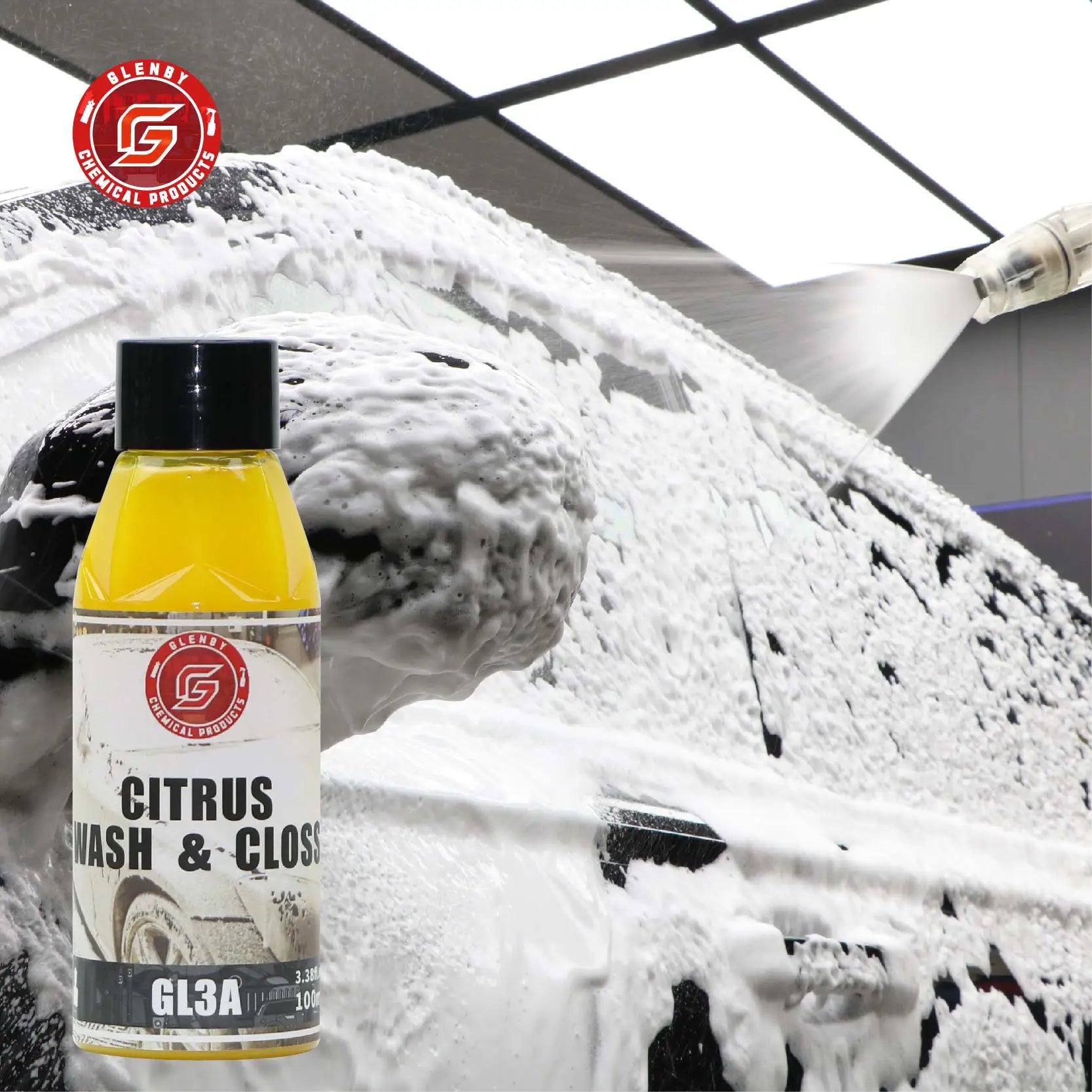 GL3A Glenby High Concentrate Car Wash Shampoo Magic Snow Foam Car Wash Shampoo 100ml For Car care