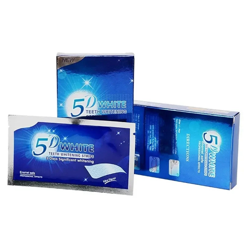 NEW 5D Dental Paste Teeth Bright White Tooth Paste Green Tooth Paste Neutral Tooth Paste 7 Bags And 14 Pieces