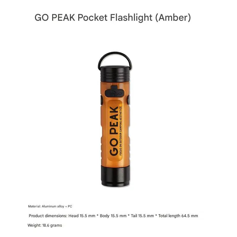 GOPEAK 5050 Small Light Outdoor Key Clip Cap Ambient Led Long Endurance Disaster Relief Emergency Pocket Mini Flashlight