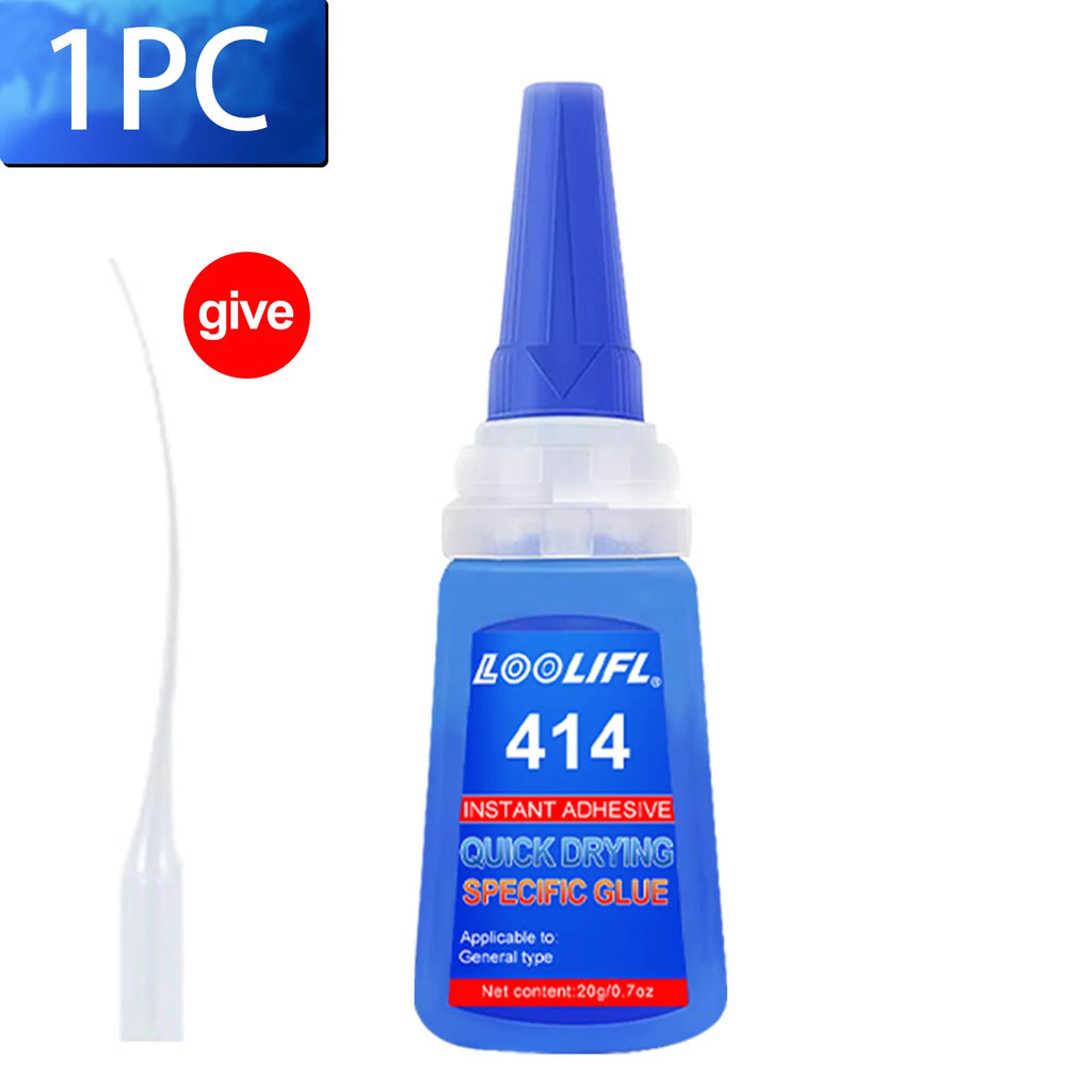 LOOLIFL414 Instant Super Glue Strong Fast Dry Universal High Strength Adhesive for diy Ceramic Metal Glass Plastic Wood Powerful