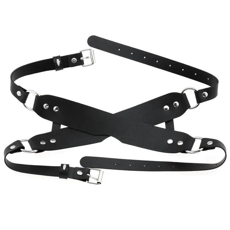 Adult Cosplay PU Leather Eye Mask for Couples in Role Play