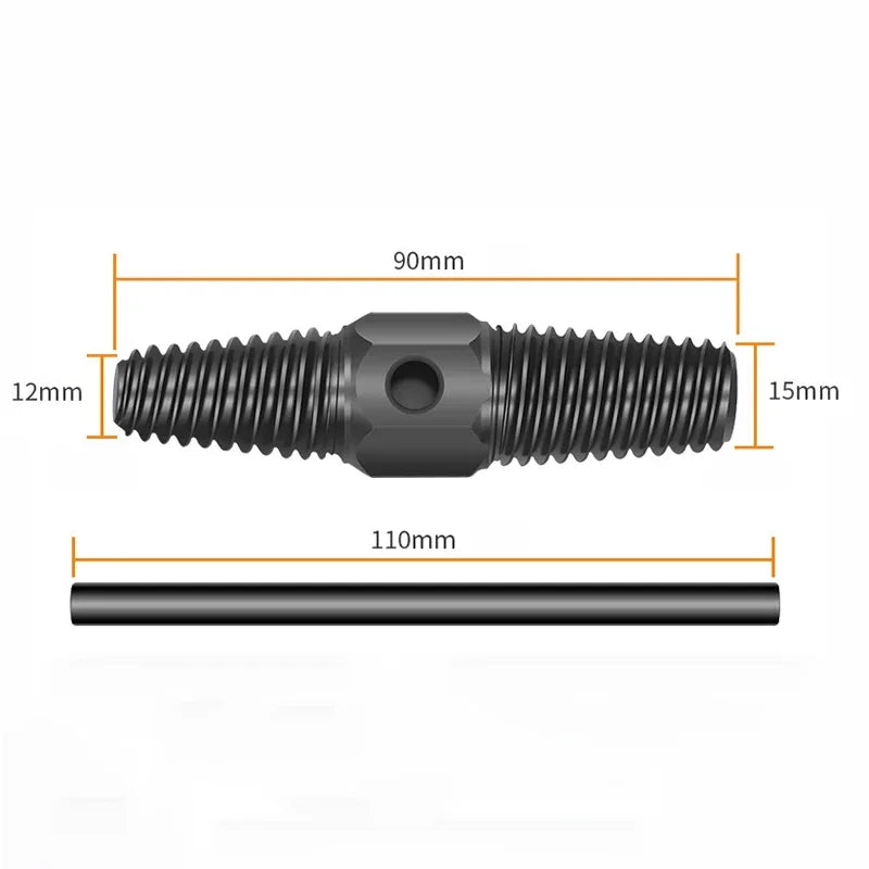 Double Head Wrench Faucet Valve Broken Screw Extractor Set Pipe Remover Damaged Wire Water Pipe Bolt Removal Plumbing Tool