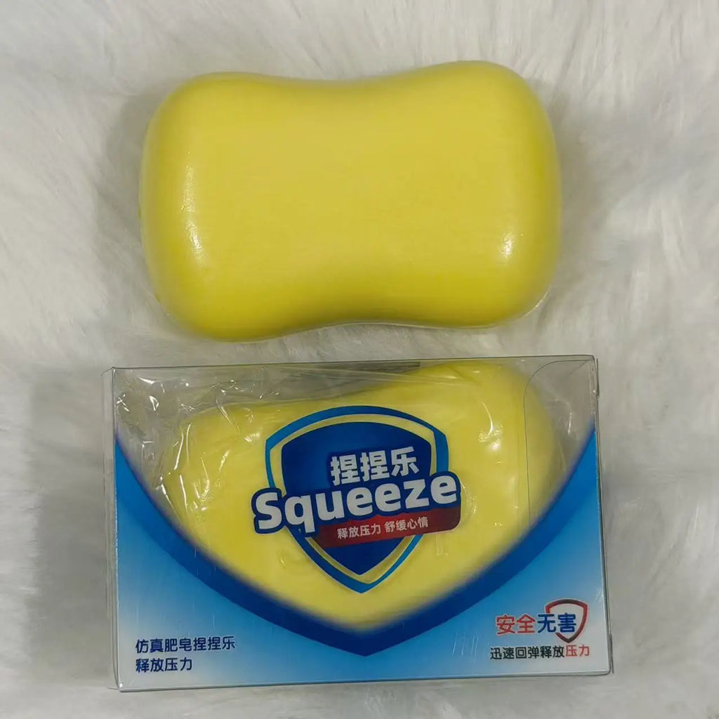 Soap Ball Squishy Soap Stress Ball Fidget Toy Crunchy Squeeze Ball Round Blocks Filled ASMR Anti Stress Toys for Adults