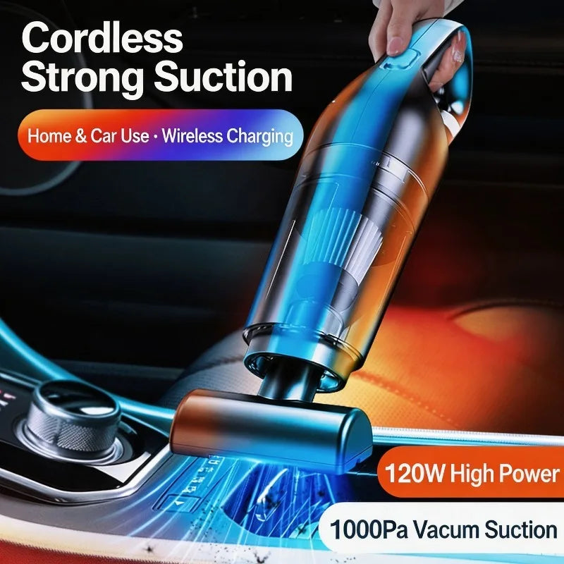 Rechargeable Car Vacuum Cleaner Wireless Handheld Portable Compact Vacuum Cleaner For Vehicle Home Cleaning