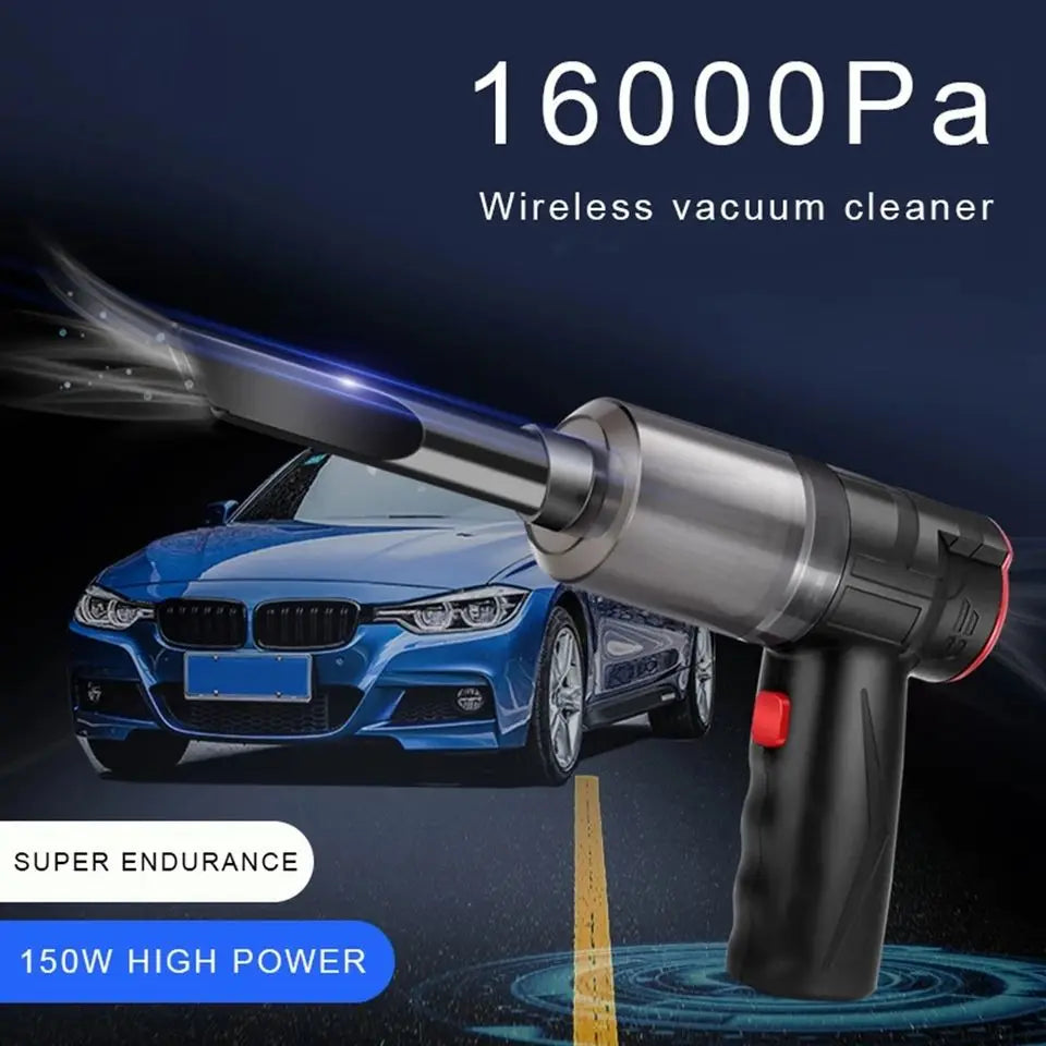 16000PA 150W Wireless Car Handheld Vacuum Cleaner Portable Powerful Suction Wet And Dry Smart Cordless Interior Accessories