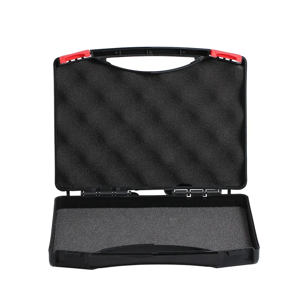 Plastic Multi-Function Tool Box Large Capacity Portable Hardware Storage Box Waterproof Black Protective Case Home Repair