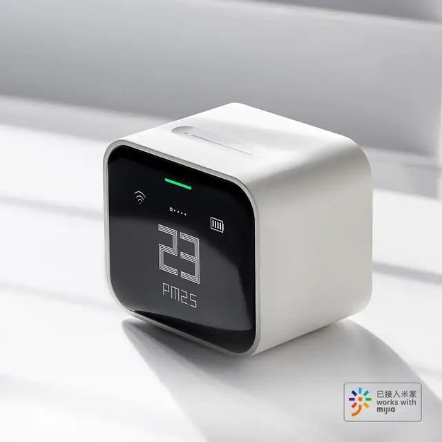 Qingping Air Detector Lite CO2 PM2.5 PM10 Temperature Humidity Monitor Touch Screen Work With Mihome APP Apple HomeKit