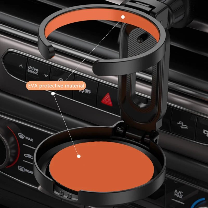 SEAMETAL Car Air Outlet Vent Water Cup Holder Foldable Universal Drink Rack Anti Shake Stable Car Cup Holder Storage Fixed Stand