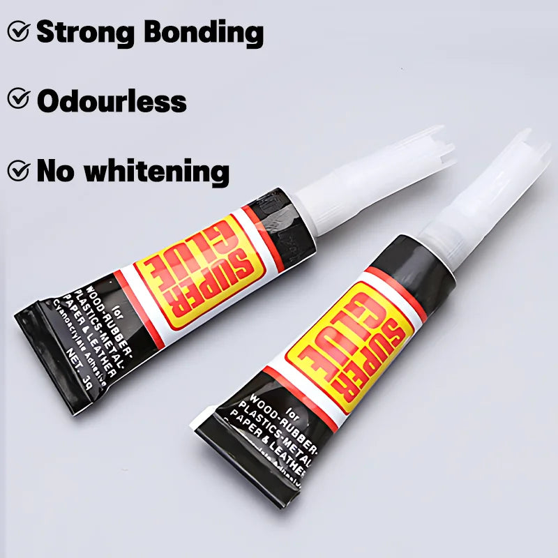 Strong Glue Quick Drying Glue Strong Universal Adhesive Instant Adhesive for Metal Plastic Glass Leather Wood Ceramics Acrylic