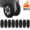 8PCS/Set Suitcase Wheels Protection Cover Silent Rubber Luggage Roller Cover Trolley Box Casters Cover Travel Luggage Caster Sho