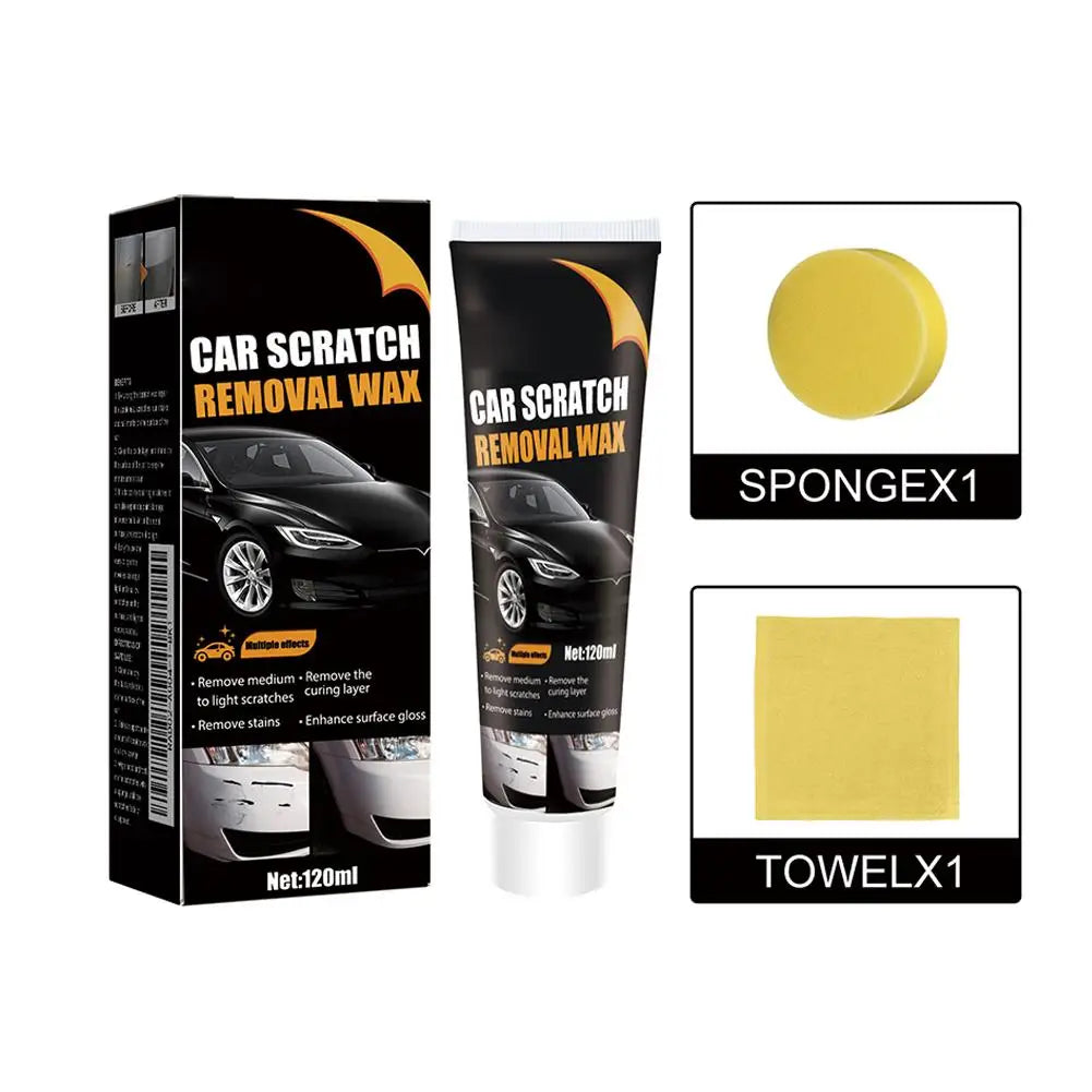Waterless Car Scratch Repair Wax Quick Fix Light Scuffs Swirl Remover Polish Paste for Vehicle Paint Restoration Maintenance