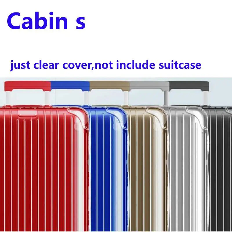 Clear Cover For Rimowa Essential with Zipper High Quality Suitcase Protector Customized Luggage Covers for 20"22"26"28"30"33"