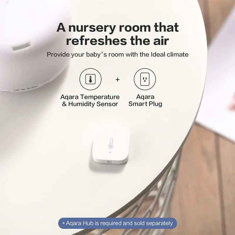 Aqara Temperature Humidity Sensor And Bracket ZigBee Smart Air Pressure Environment Sensor Smart Home For Xiaomi Mihome Homekit