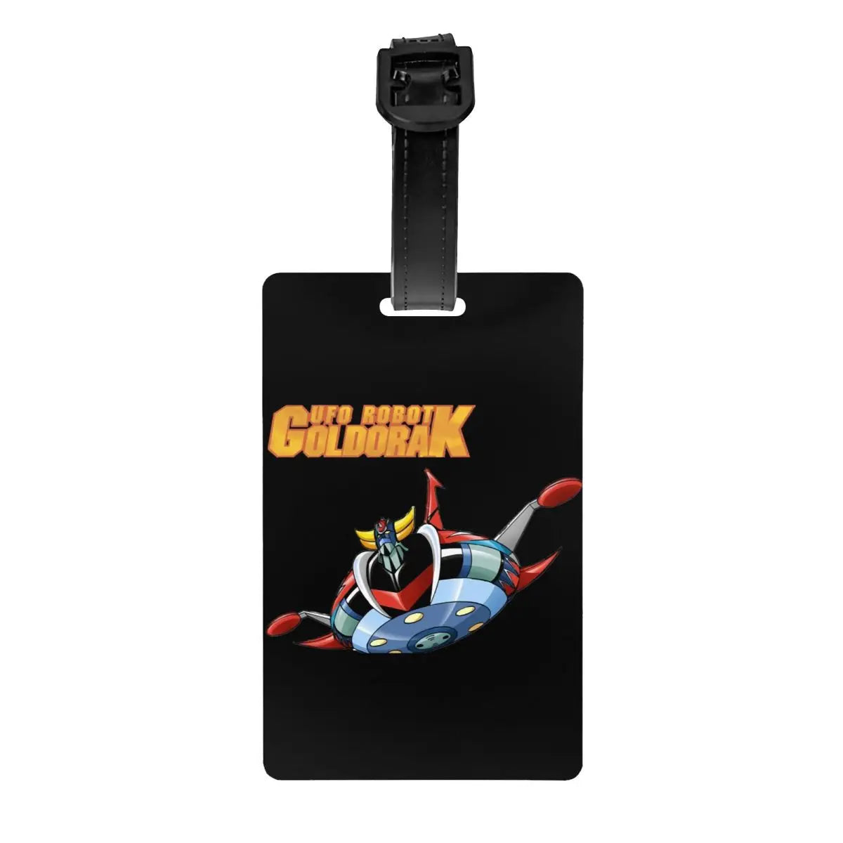 Custom Grendizer Anime Luggage Tag Privacy Protection UFO Robot Goldorak Baggage Tags Travel Bag Labels Suitcase