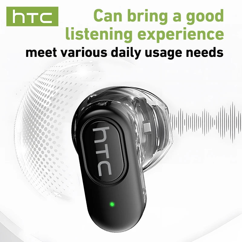 Auriculares Traductor DeIdioma 2026 Surround Sound HTC NE51 AI Translation Earbuds In-Ear Sport Secure Fit for Running Gym