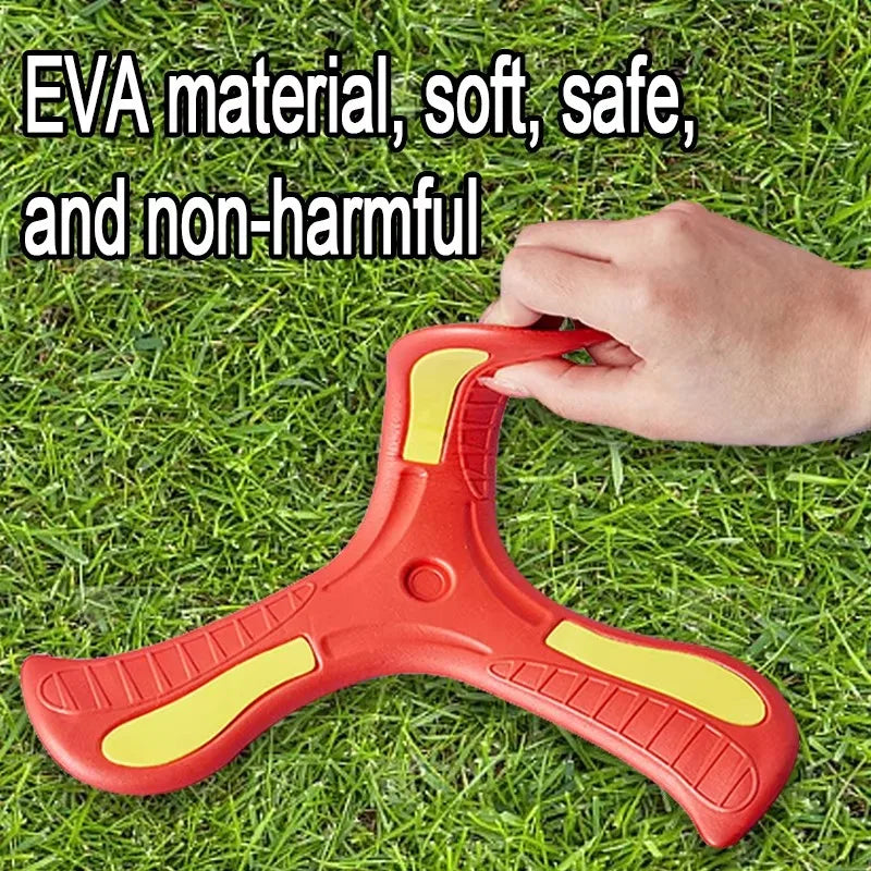 Boomerang Soft Three-leaf Cross Outdoor Toy Flying Disc Sports Toy for Puzzle Decompression Gift