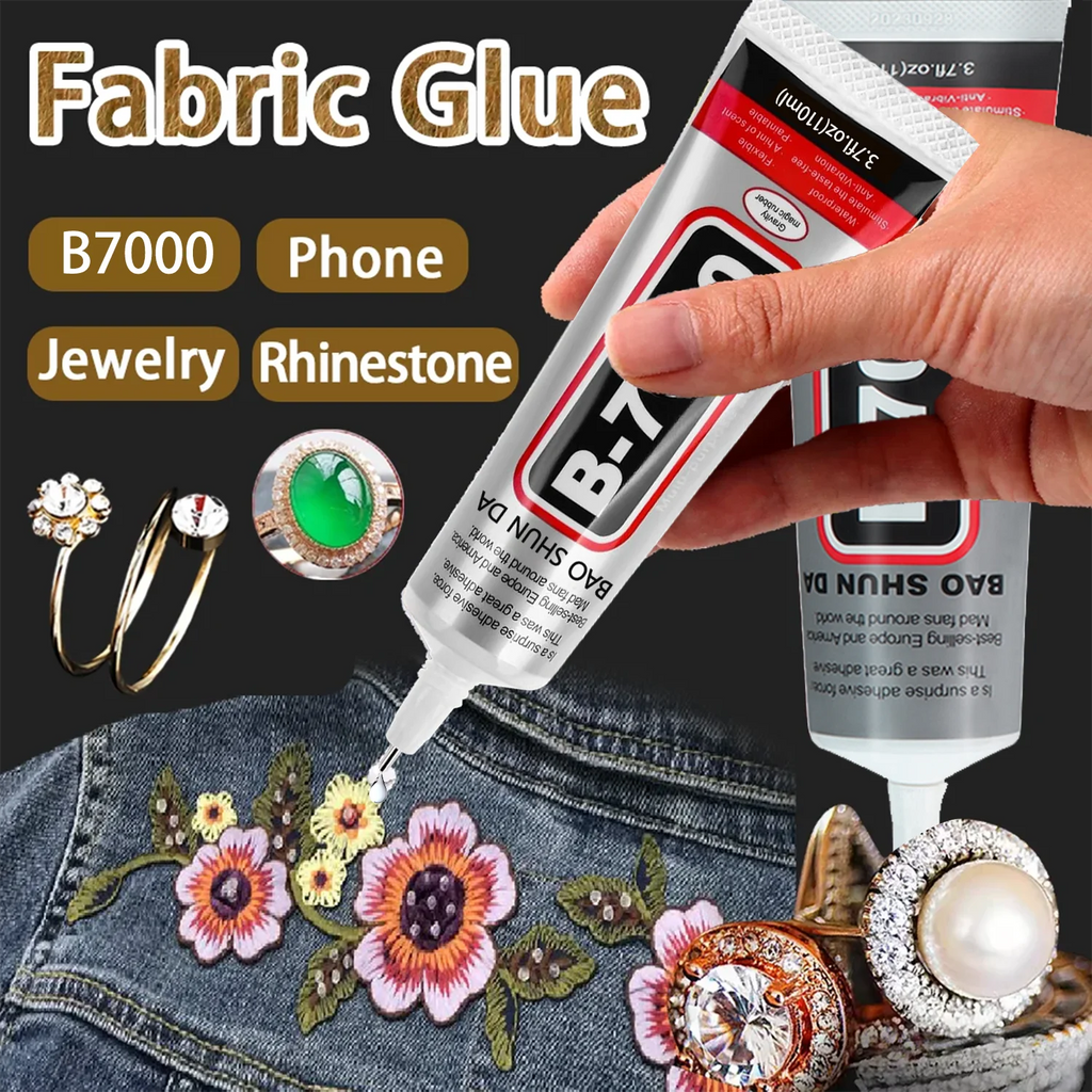 Jewelry Glue (110g) B7000/T7000 for DIY Jewelry, Mobile Phones, Metal, and Glass—Waterproof Transparent/Black Adhesive