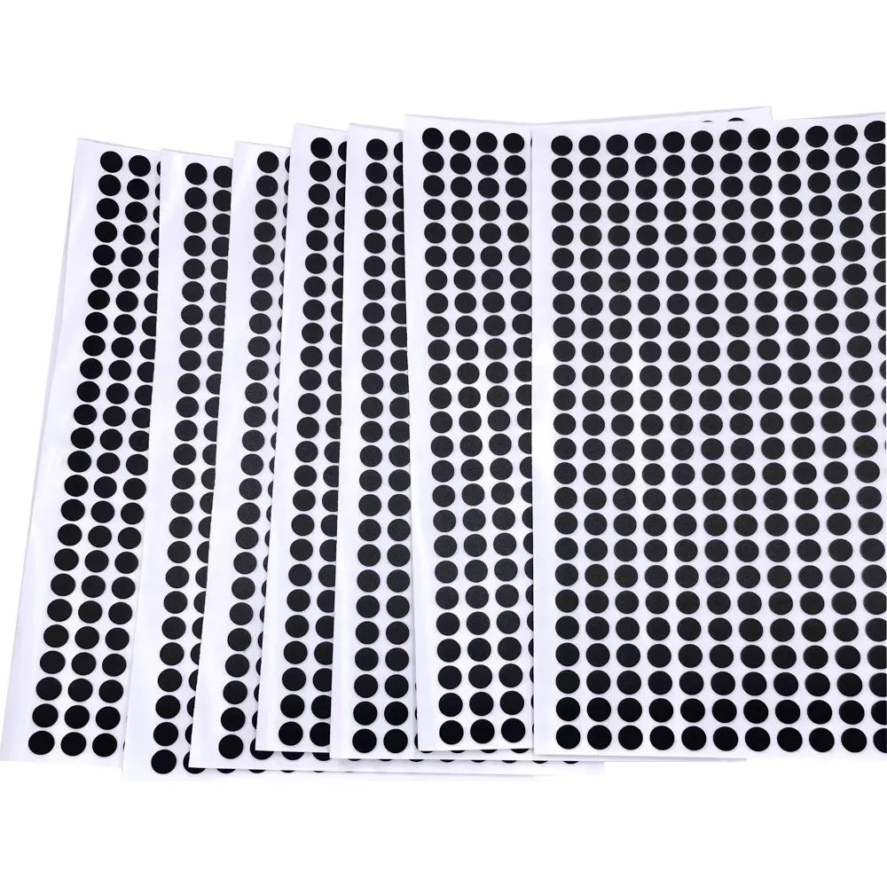 500/1000pcs Black Eva Foam Dot Round Shape 7mm Single Sided Self Adhesive Foam Tape for Craft DIY Office