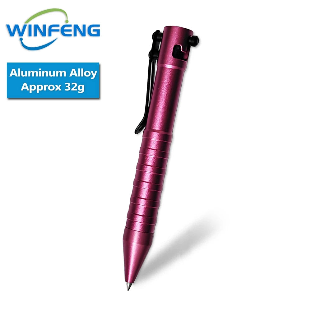 High Quality Metal Self Defense Tactical Pen Bolt Action Business Signature Ballpoint Pen Emergency Glass Breaker Survival Kits