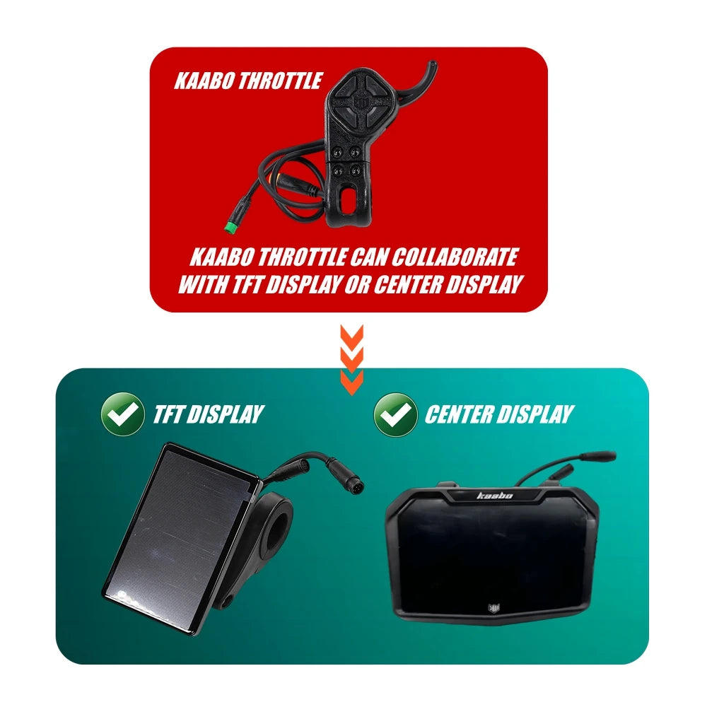 KAABO Throttle for WOLF WARRIOR X GT PLUS PRO KING GTR 11 MANTIS KING GT Electric Scooter Accelerator for TFT Or Center Display