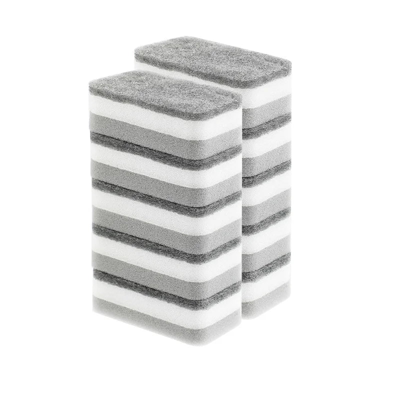 10/20/50Pcs 3-Layer Car Wash Sponges with Dual-Sided Design Soft Microfiber Auto Detail Cleaning Sponge Pad Absorbent Scrub Tool