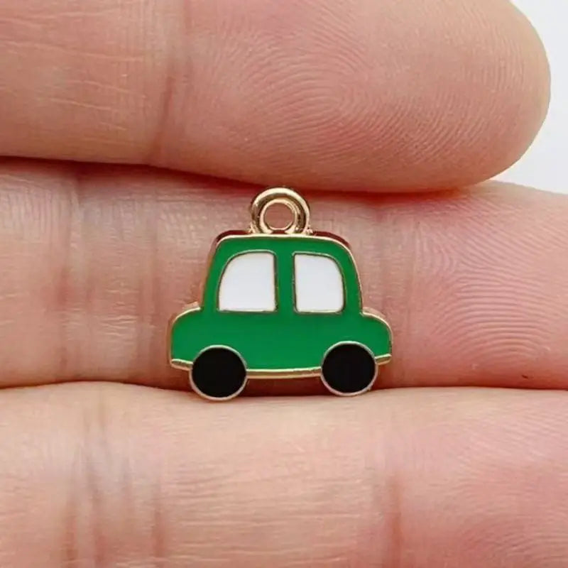 12pcs alloy drip oil car airplane pendant, DIY jewelry making earrings, keychain accessories
