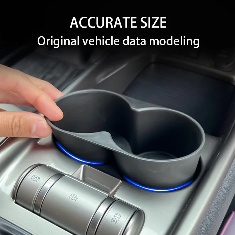 For BYD Dolphins 2024-2026 Central control water cup holder Silicone Case Anti slip and waterproof Car accessories