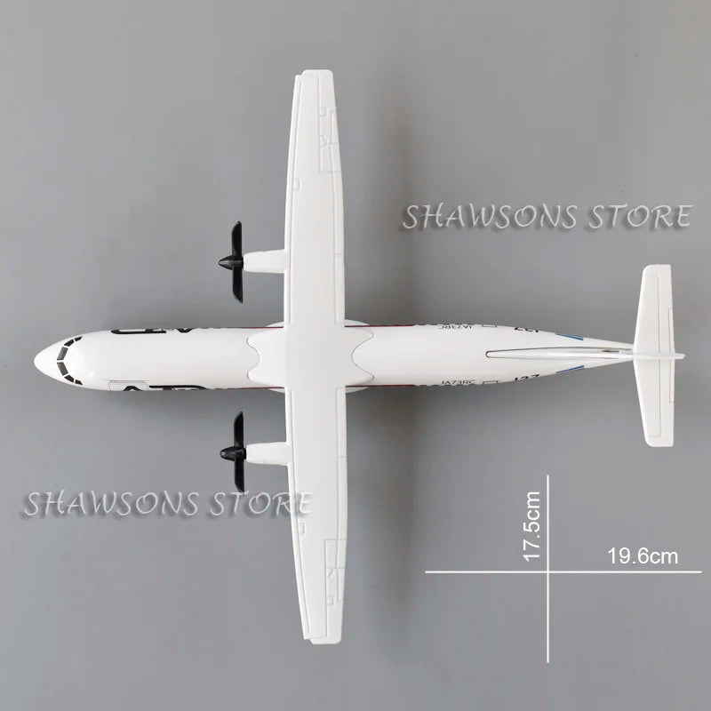 1:140 Diecast Metal Model Plane Toy ATR-72 Original Version Miniature Replica Collectible