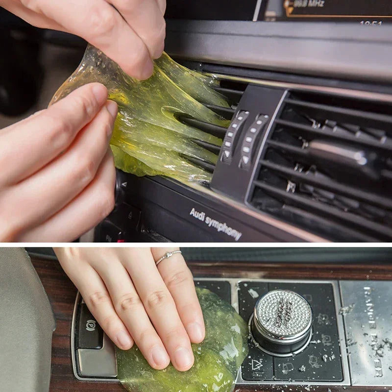 Car Interior Cleaning Glue Gel Slime Dust Clean Clay Auto Vent Magic Dust Remover Glue Computer Keyboard Dirt Cleaner Useful