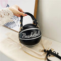 Women's INS Super Hot Personalized Basketball Bag Versatile One Shoulder Crossbody Bag Korean Edition Round Bag Fast Shipment