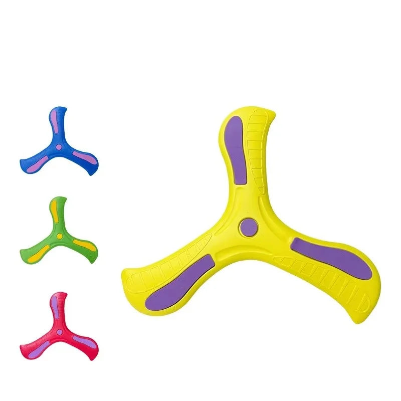 Boomerang Soft Three-leaf Cross Outdoor Toy Flying Disc Sports Toy for Puzzle Decompression Gift