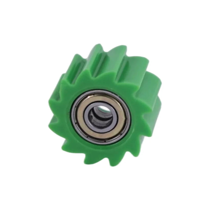 8mm green guide wheel for off-road motorcycle, wear-resistant chain guide accessory part
