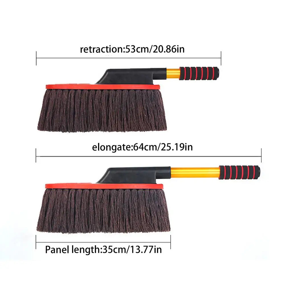 Car Wash Brush Retractable Handle Duster Tools Truck Wash Brush For Exterior Washing Cleaning Trucks SUV RV Vehicles Indoor