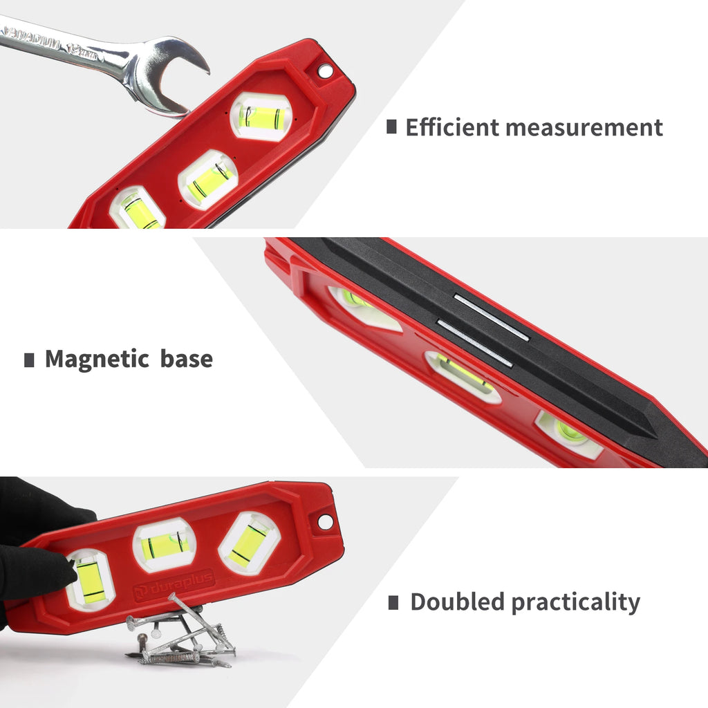 150mm Magnetic Level 45 Degree Horizontal Vertical Spirit Leveler Tool Woodworking Portable Bubbles Ruler