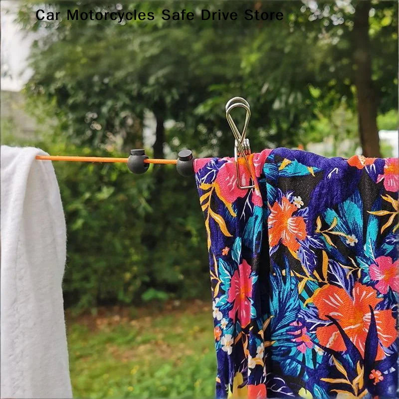 【M】1Pcs Retractable Clothes Drying Rack Rope Outdoor Portable Clothesline Storage Clothing Line For Laundry Drying Line Camping
