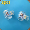 2pcs Bulldog Portable Dustproof Odorless Toothbrush Case for Travel Ventilation Holes to Keep The Brush Heads Clean Dry Gift