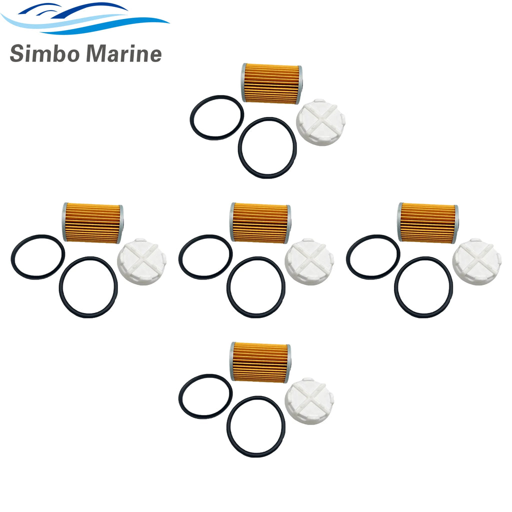 5 Pcs for Mercury Mercruiser 35-8M0204703 Fuel Filter & Filtering Disk 35-8M0093688  Alpha Bravo Fuel Cooler 35-892665 866171A01