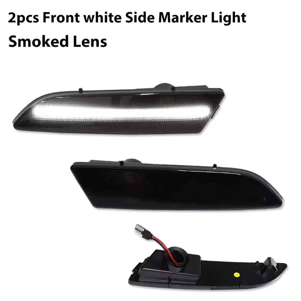 Amber / White / Red LED Car Fender Flare Light Front / Rear Bumper Side Marker Indicator Lights For Chrysler Crossfire 2004-2008