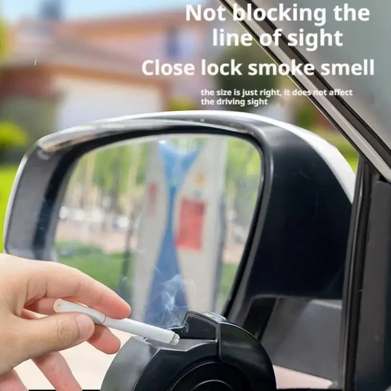 Car Ashtray Door Mounted Smokeless Ash Tray With Lid Portable Auto Truck Trash Bin Garbage Can Accessories