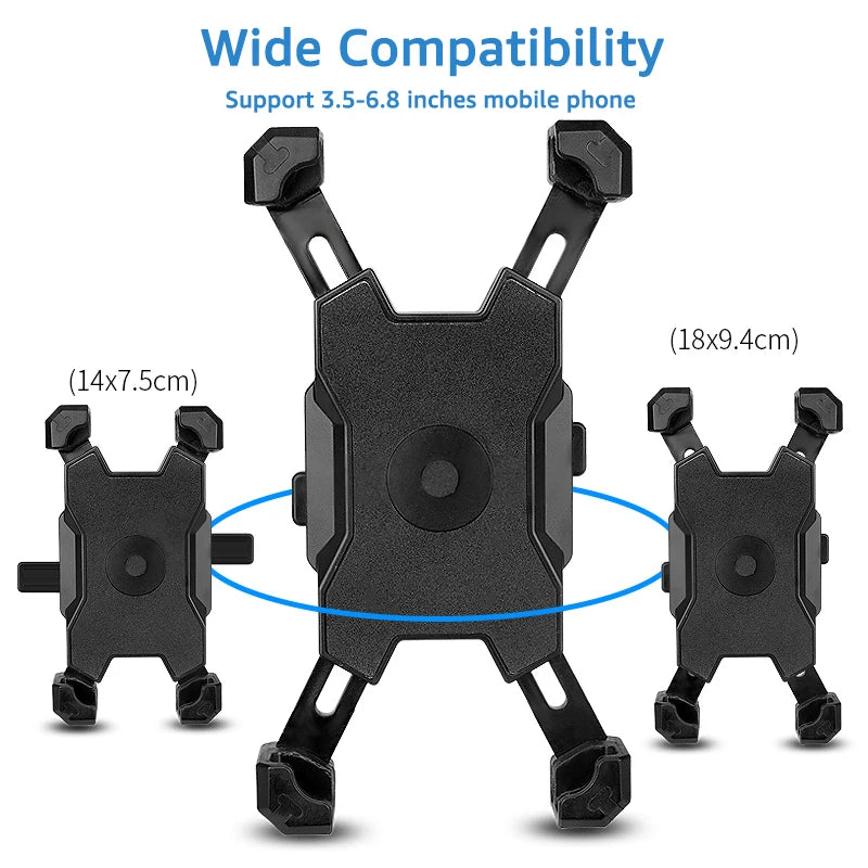 Bike Bicycle Handlebar Mobile Phone Holder Stand Universal Scooter Motorcycle Motorbike Rearview Mirror Cellphone Mount Support